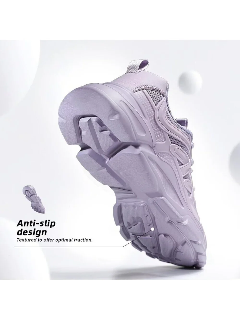Women's Purple Ladies Walking Comfor Breathable Soft Sole Tennis Sneaker Shoes